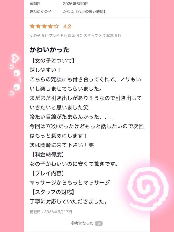 かなえ【心地の良い時間】